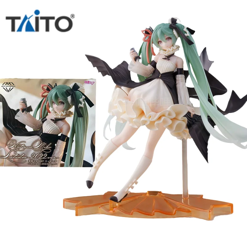 TAITO Original ARTIST MASTERPIECE Anime Figure Hatsune Miku Amp Latidos2022 Action Figure Toys for Kids Gift Collectible Model