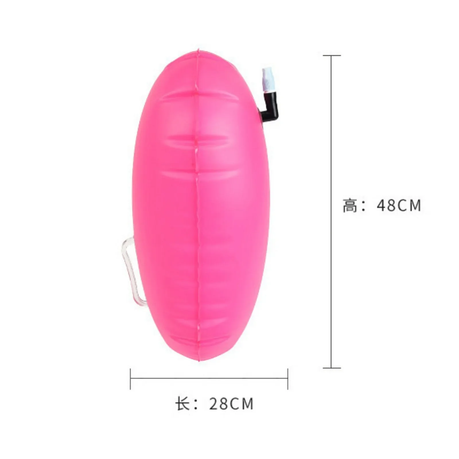 Swimming Buoy Float Air Dry Bags PVC Safety Inflatable Water Sport Floating Bag with Large Air Filling Nozzle 48x28cm