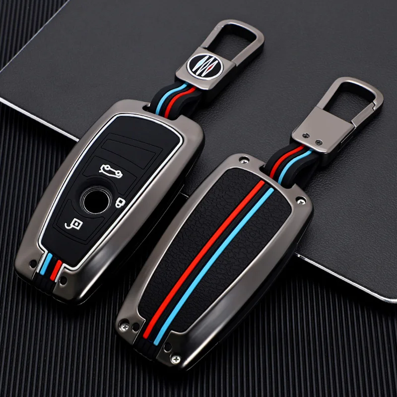 Metal Car Key Case Cover for BMW 520 F10 F30 F18 118i 320i 1 3 5 7 Series X3 F25 X4 M3 M5 Keychain Bag Shell Accessories Holder