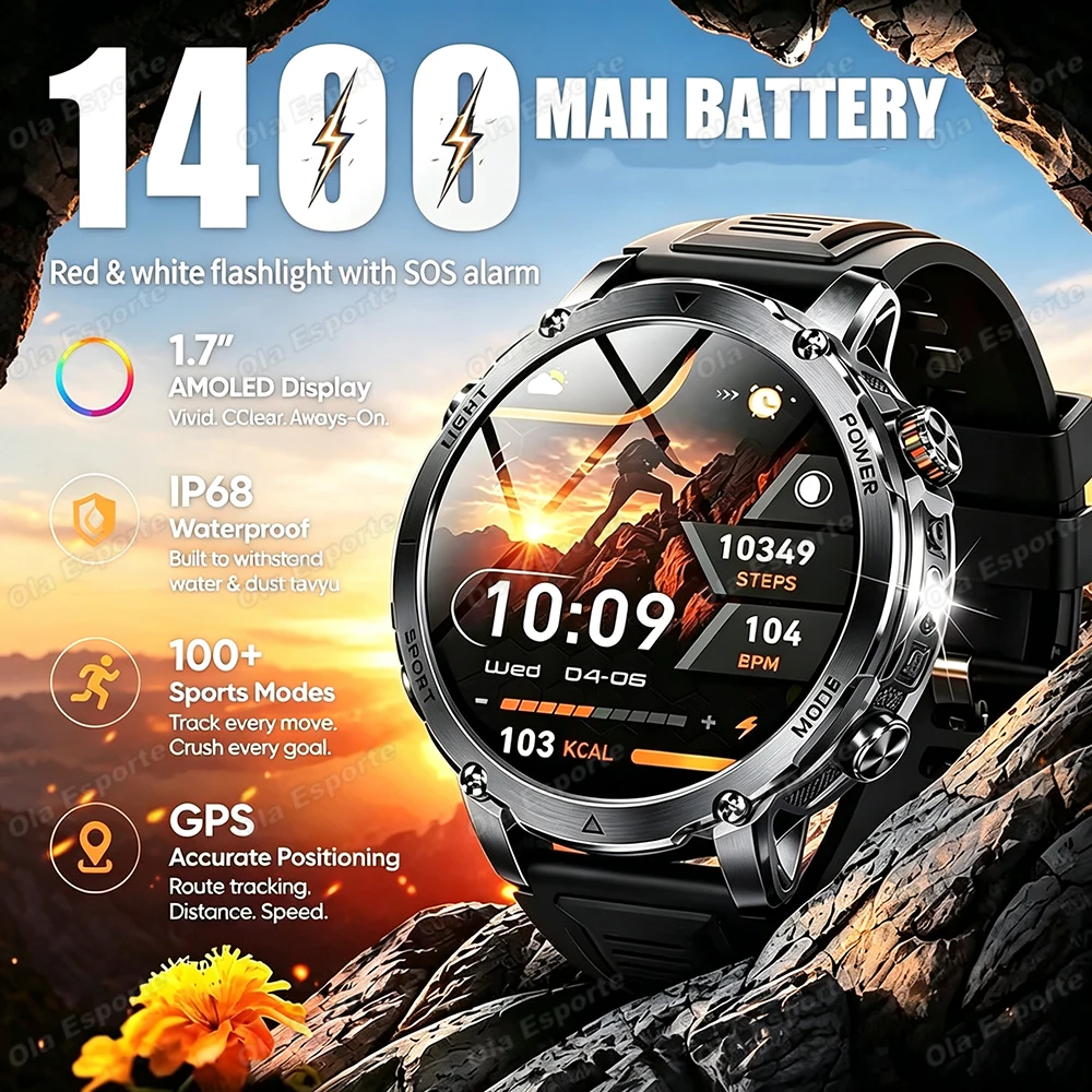 Phase Esports & Gaming Festival - Outdoor Smart Watch 1400mAh Large Battery
