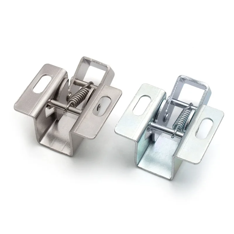 Self Closing Lock Impact Buckle DK641 Spring Hinge Equipment Cabinet Door Closing Reset Hidden Rebound Buckle