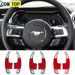 Steering Wheel Shift Paddle For Ford Mustang 2015 2016 2017 2018 2019 2020 2021 2022 Extension Shifters Gear kit carbon fiber