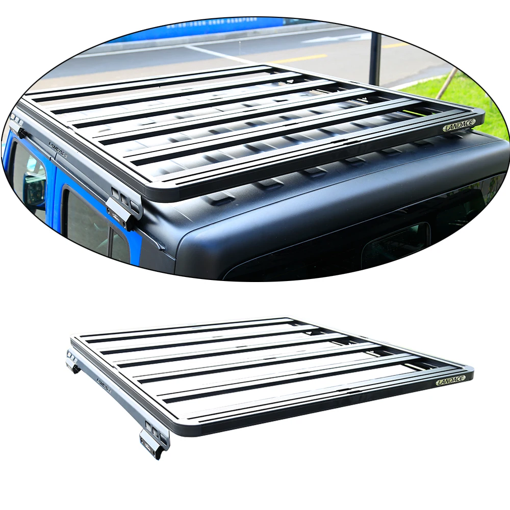 4X4 Gladiator JT Aluminum Alloy Luggage Carrier Roof Rail Basket Car Roof Racks for Jeep