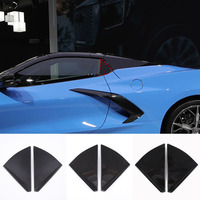 For Chevrolet Corvette C8 Stingray Z51 Z06 2020-2023 Car Rear Triangle Window Shutters Triangle Sunshade Modified Car Decoration