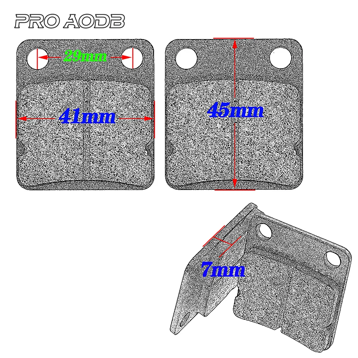 Motorcycle Accessories Front Brake Pads For ATV Quad Go Kart Dirt Pit Bike Scooter 50cc 70cc 90cc 110cc 125cc 140cc 150cc 160cc