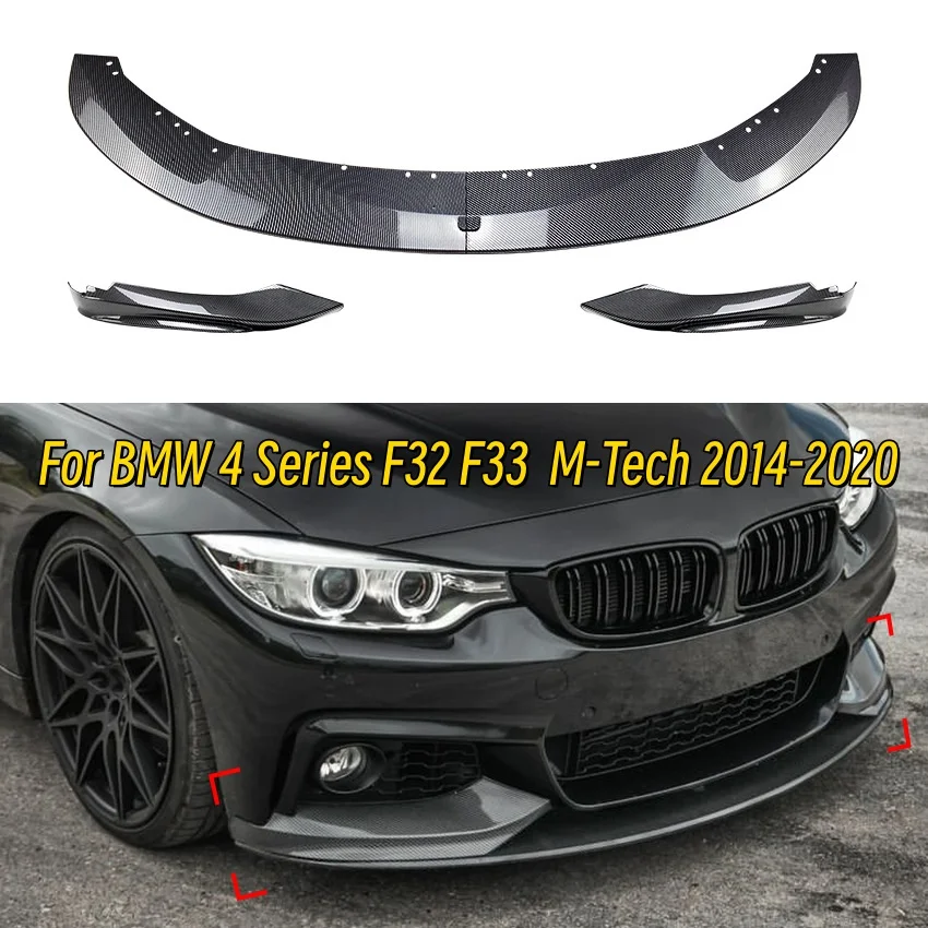 

Car M Performance Style Front Bumper Lip Spoiler Splitter Diffuser For BMW F32 F33 4 Series 420i 430i 420d M440i 2014-2020