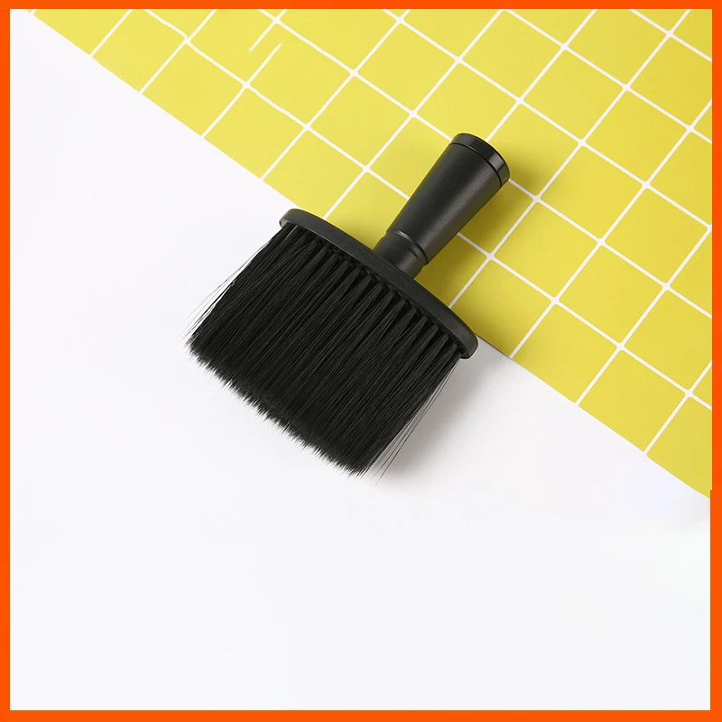 Neck dust removal brush, salon cleaning brush, used to remove loose and broken hair from the neck and ears after a haircut