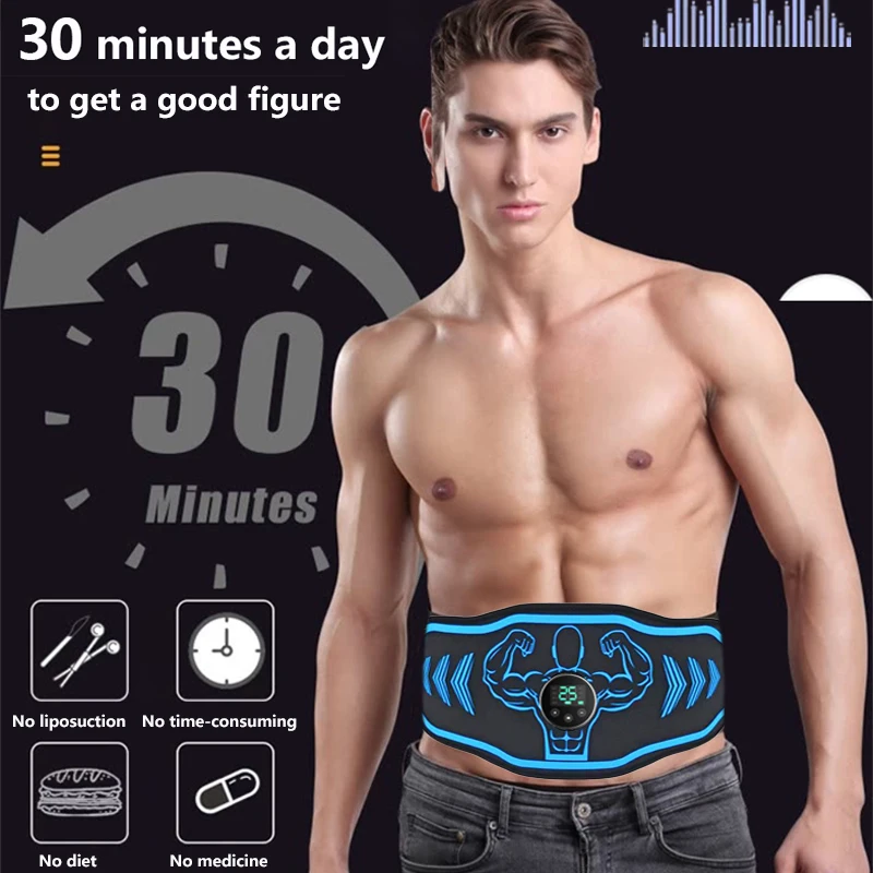 Ems محفز العضلات للرجال والنساء ، abs الحبر العضلات ، حزام التنغيم البطن ، تدريب اللياقة البدنية ، تشكيل الجسم ، حرق الدهون ، صالة الألعاب الرياضية المنزلية