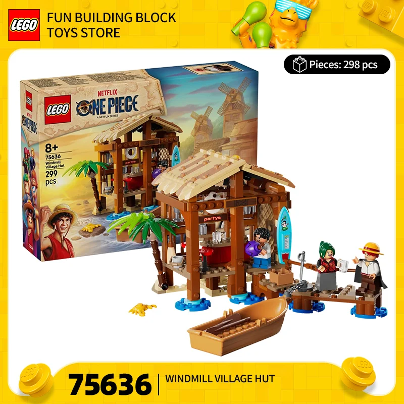 

LEGO One Piece Series 75636 Windmill Village Cabin Model Anime Building Blocks Toy Gift