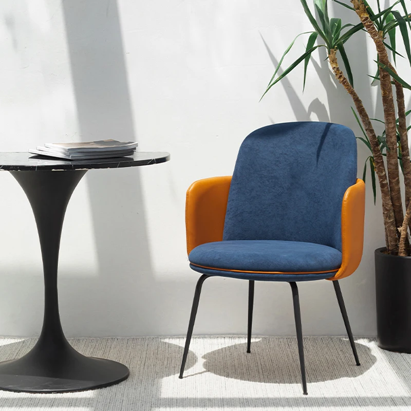 

Großhandel moderne Restaurant Stuhl Stoff Esszimmers tühle Wohn möbel Metall nordischen Esszimmers tühle