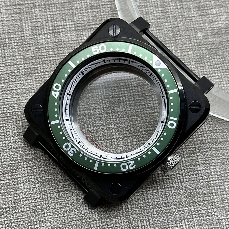 

Кастомизированный корпус NH35 SKX007, квадратный корпус в стиле пилотского часов, подходит для механизмов NH35, NH36, 7S26, 4R, 6R (Япония), циферблат 28,5 мм, запчасти для модификации SKX007.