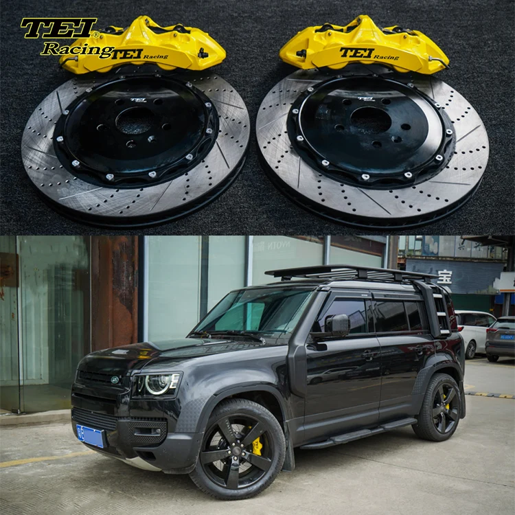 

Front Big Brake Kit 6 Piston Caliper with 405*34 mm rotor BBK auto brake system For land rover defender 22 Inch car rim