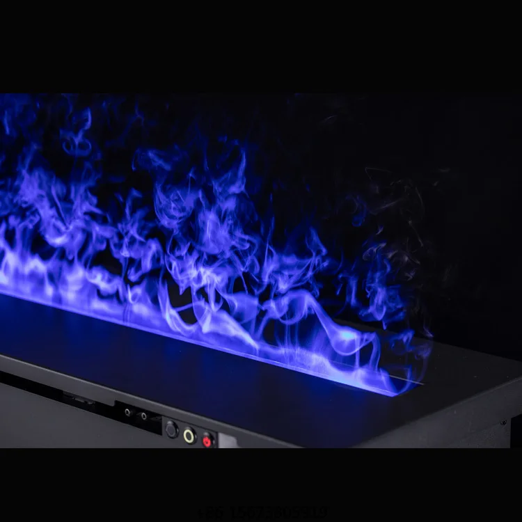 60inch Auto Water Fill & Drain Multi Electric LED Flame Colors Water Vapor Steam Electric Fireplace For Home