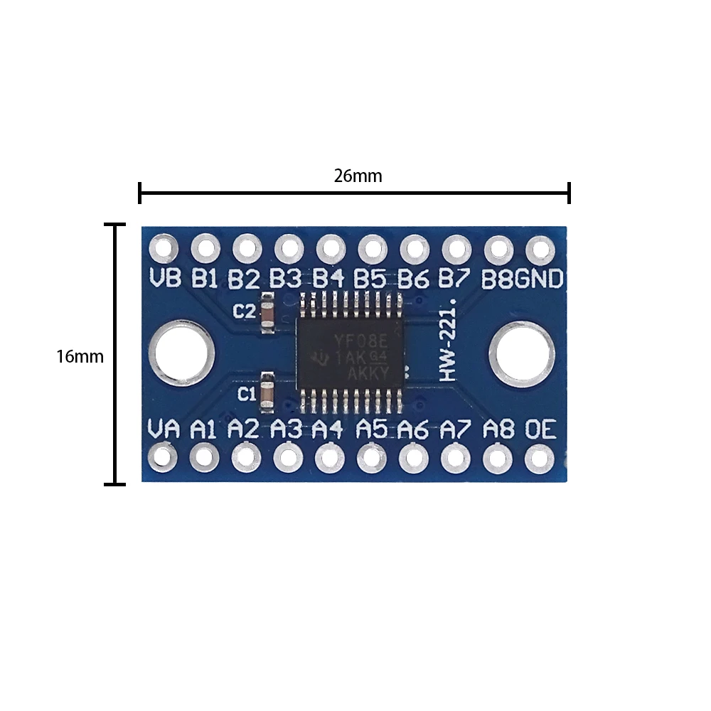 3.3V 5V TXS0108E 8 Channel Logic Level Bi-directional Converter Module TXB0108 Mutual Convert Module TXS0108