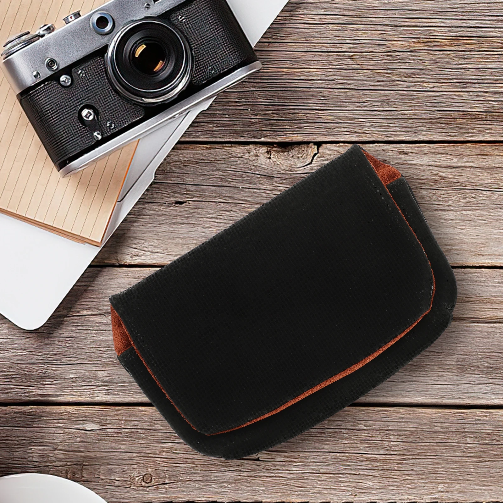 

Camera Storage Bag Small Super Fiber Fabric Hard Case Pouch