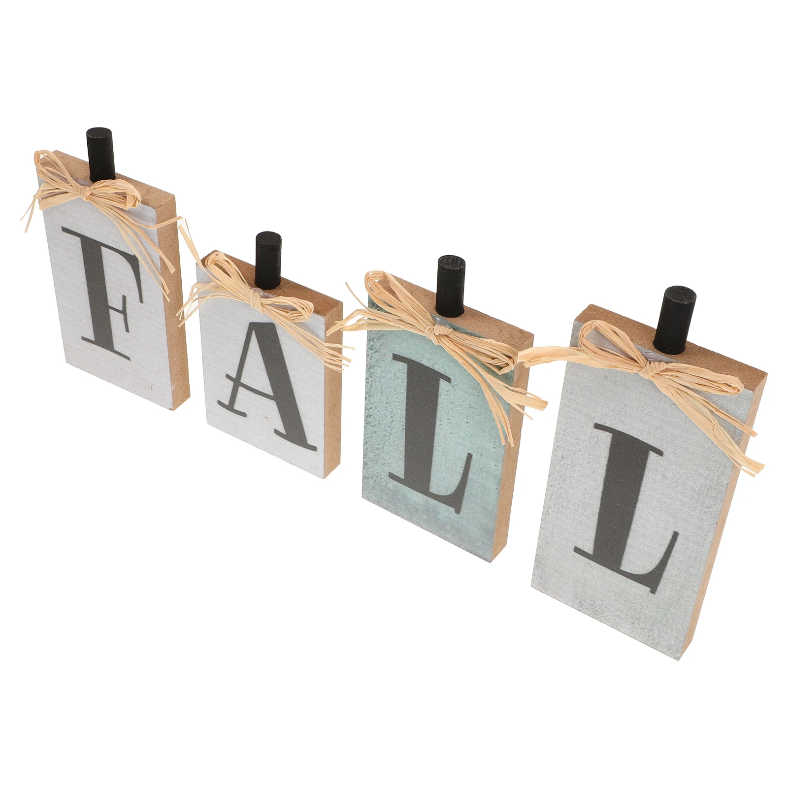 

4Pcs Vintage Wooden Harvest Thanksgiving Block Tabletop Decor Autumn Home Office Seasonal Decorations Fall Centerpieces