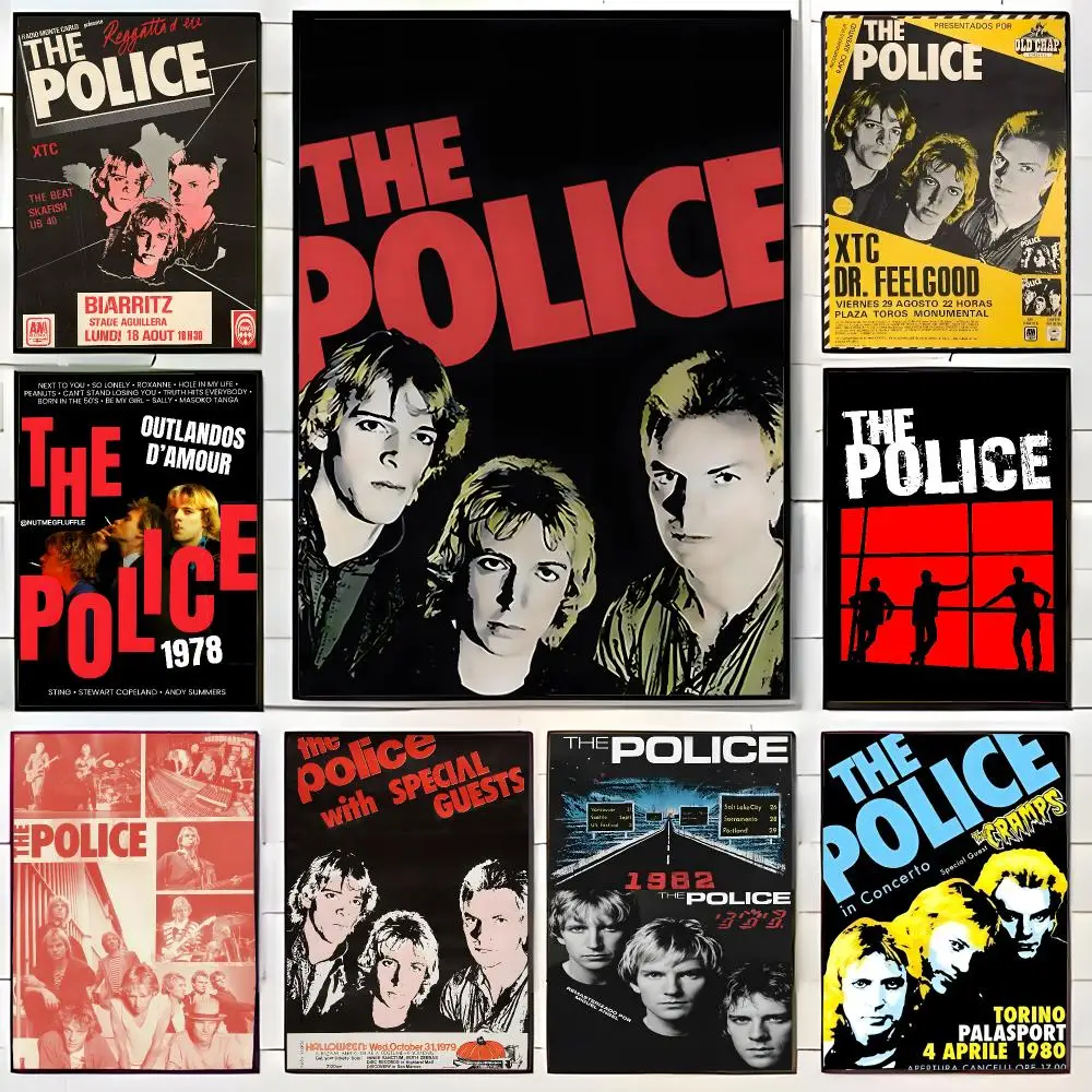 Iconic Band T-The Police Poster Wall Art Print Decorative Mural Home Decor Gift Unframed