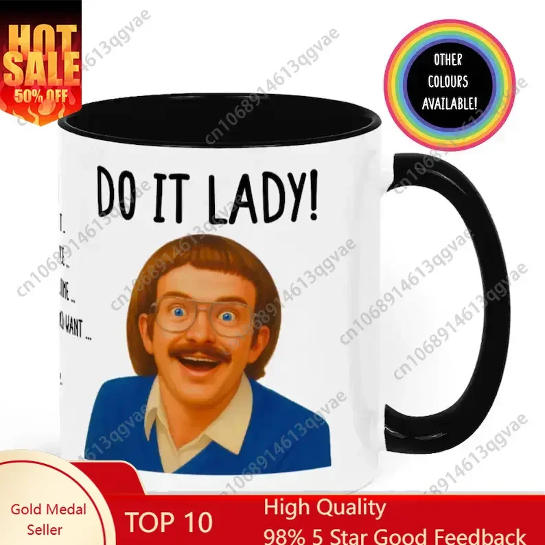 

Do it Lady! Chit Mug On Your Birthday Funny Mugs for Colleague Friend Bestie Chit Fan Viral Joke Office Coworker On Your Birthda