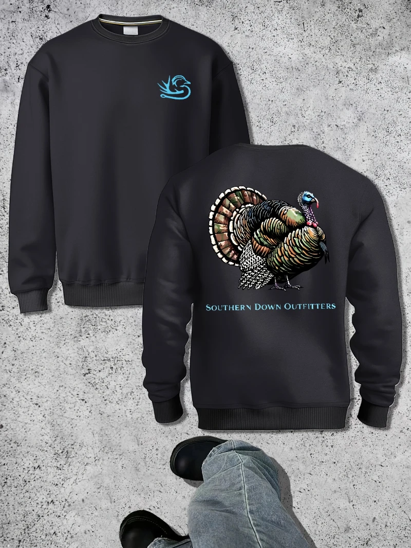 

Мужская высококачественная модная толстовка с длинными рукавами на осень и зиму 2025 года с круглым вырезом для мужчин и женщин.