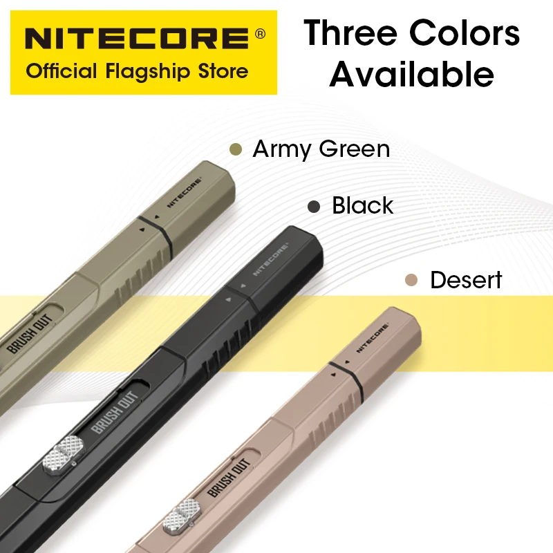 NITECORE Camera Cleaning Pen Photography Drone Len Dust Clean Tool Microfiber Brush Carbon Cleaning Tip for iphone xiaomi Screen