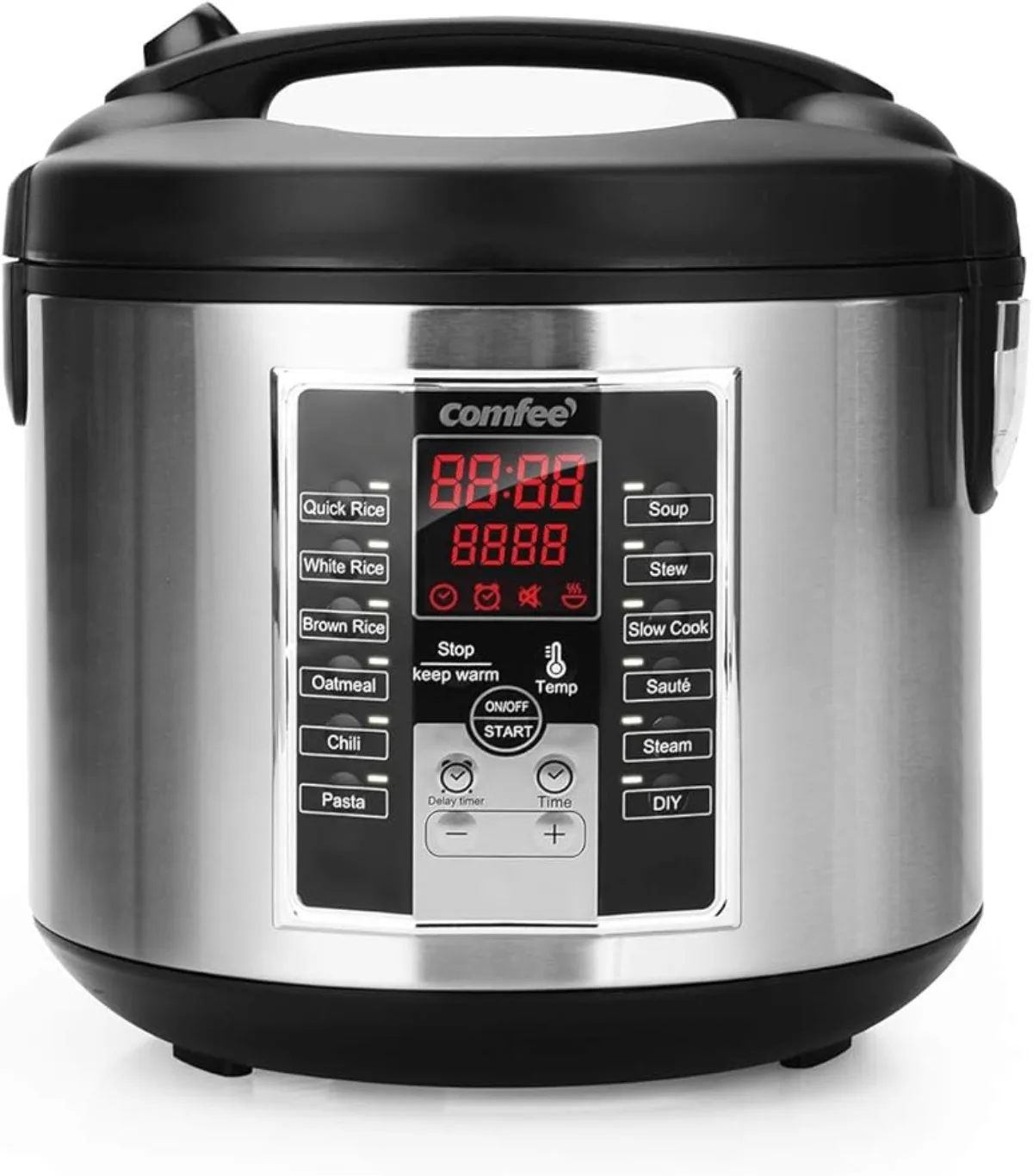 

Uncooked Rice Cooker 10 cup , Steamer, Stewpot, Saute All in One (12 Digital Cooking Programs) Multi Cooker (5.2Qt ) | USA | NEW