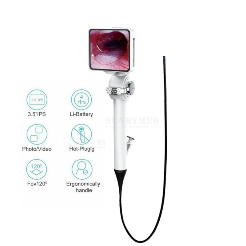 medical 2.8mm/3.8mm/4.8mm flexible endoscope fiber optic video bronchoscope ent neurosurgery nasal flexible endoscope