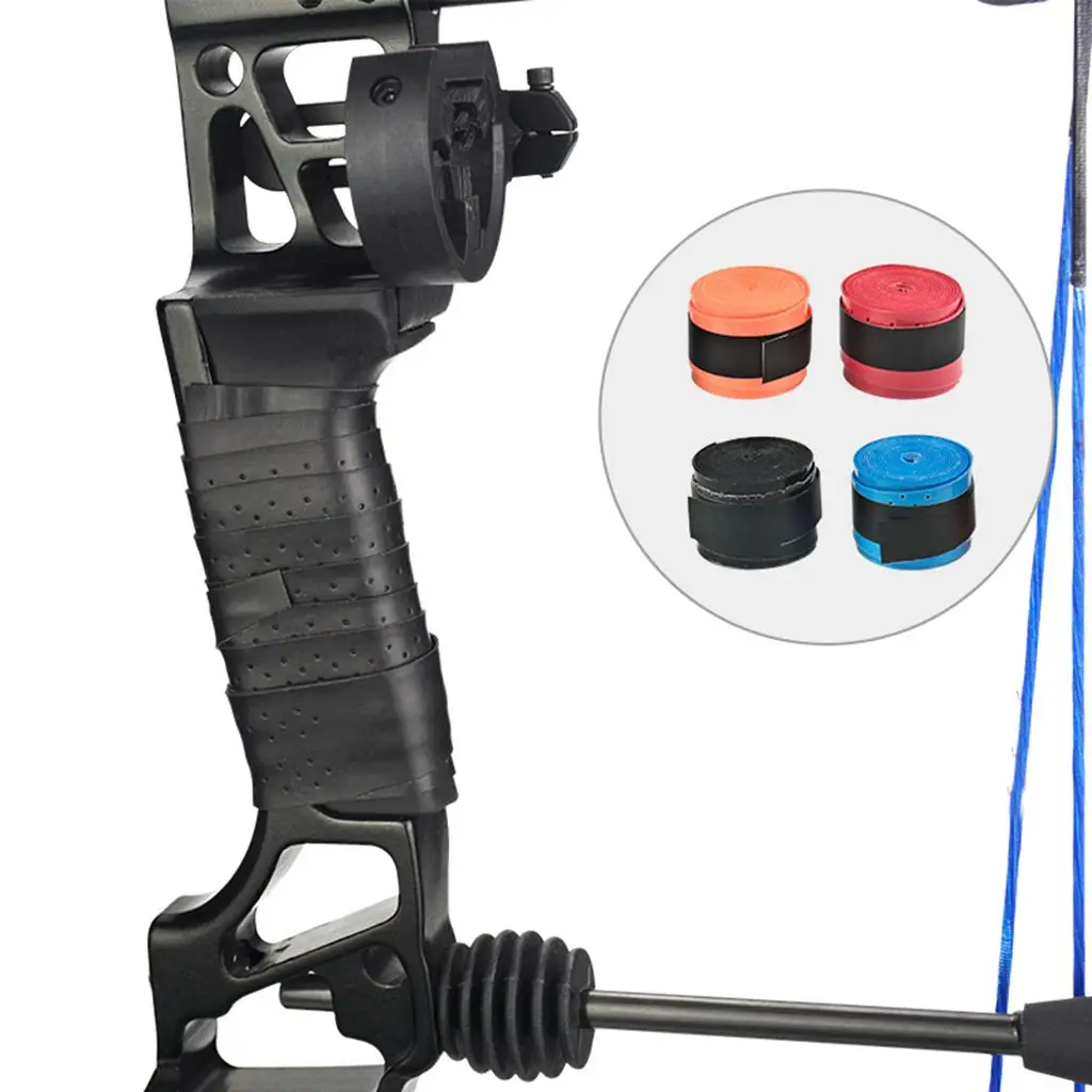 عدم الانزلاق الرماية امتصاص العرق الفرقة البلاستيكية مقبض شريط لحام بسط القوس الناهض التفاف لمعدات الصيد #1