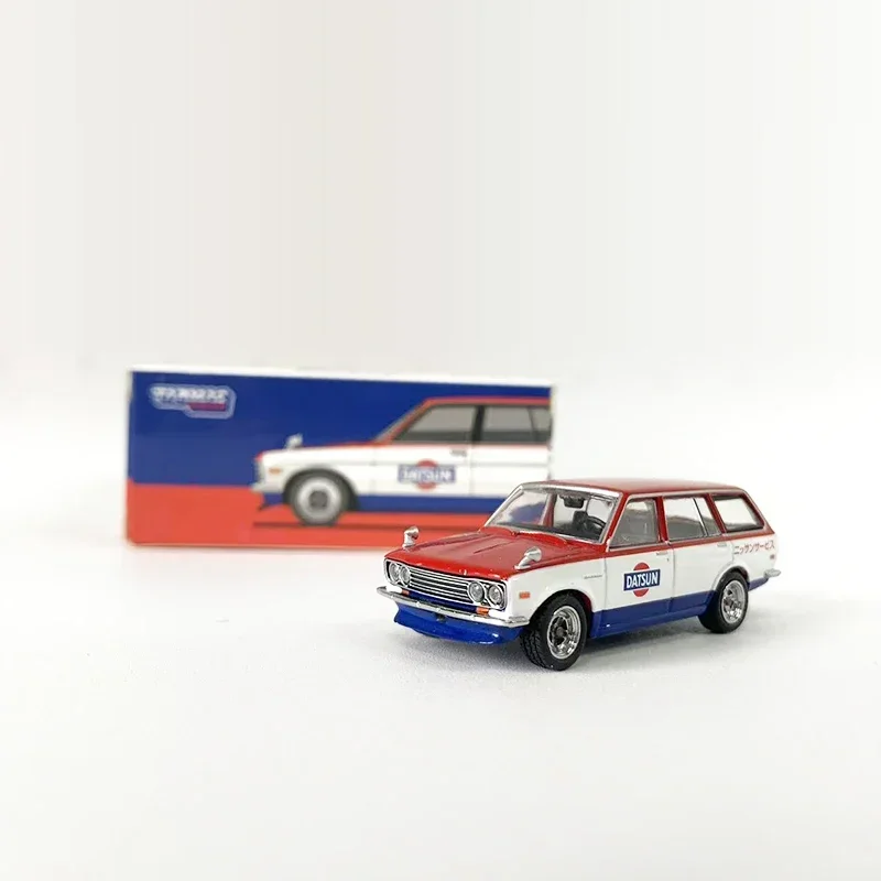 Tarmac Works 1:64 Model Car Datsun 510 Wagon Service Collezione di veicoli pressofusi in lega - Rosso