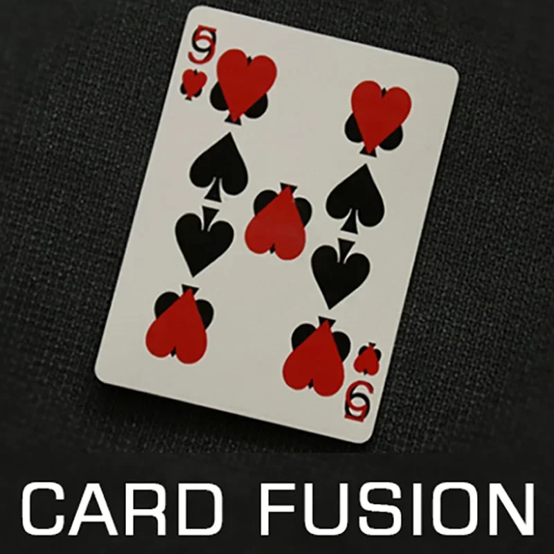 Card Fusion Close Up Magic Tricks Find Out The Chosen Card Fused Magia Magicians Prop Street Illusion Gimmick Mentalism Prop