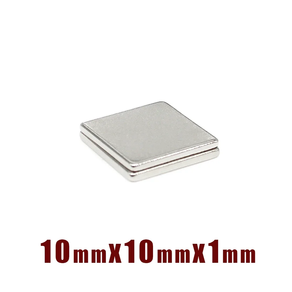 20/50/100/200/300/500PCS 10x10x1mm Super Strong Square Magnet 10x10x1mm For Home Refrigerators, Offices DIY  10x10x1mm