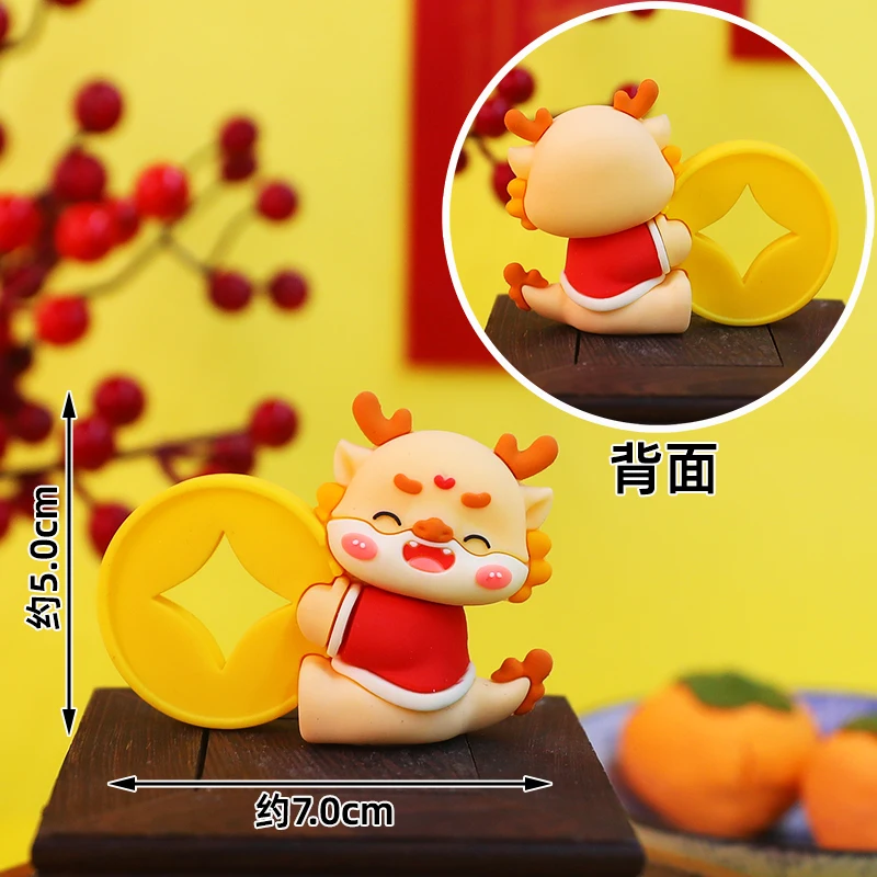 Chinesischer Drachen-Kuchenaufsatz für das Frühlingsfest, Neujahrs-Kuchendekoration für Kinder, 1. Geburtstag, Vollmond, 100-Tage-Feier – Detail 13
