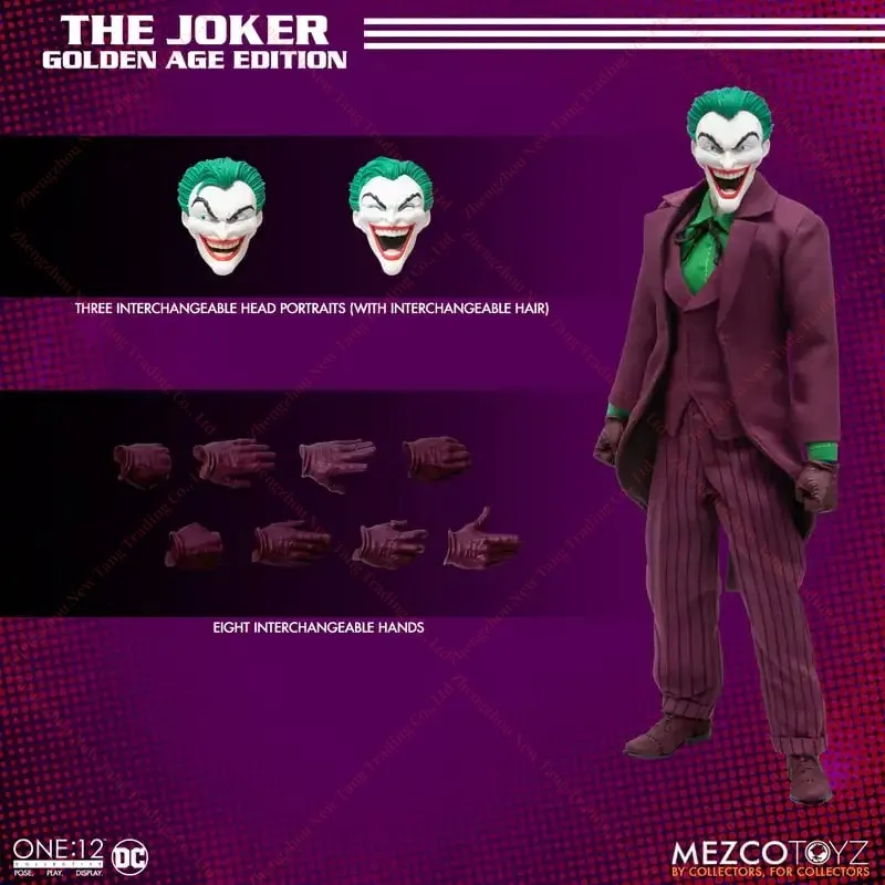 

Original Mezco Toyz One:12 Collective The Joker: Golden Age Edition Anime Figures Model Toys