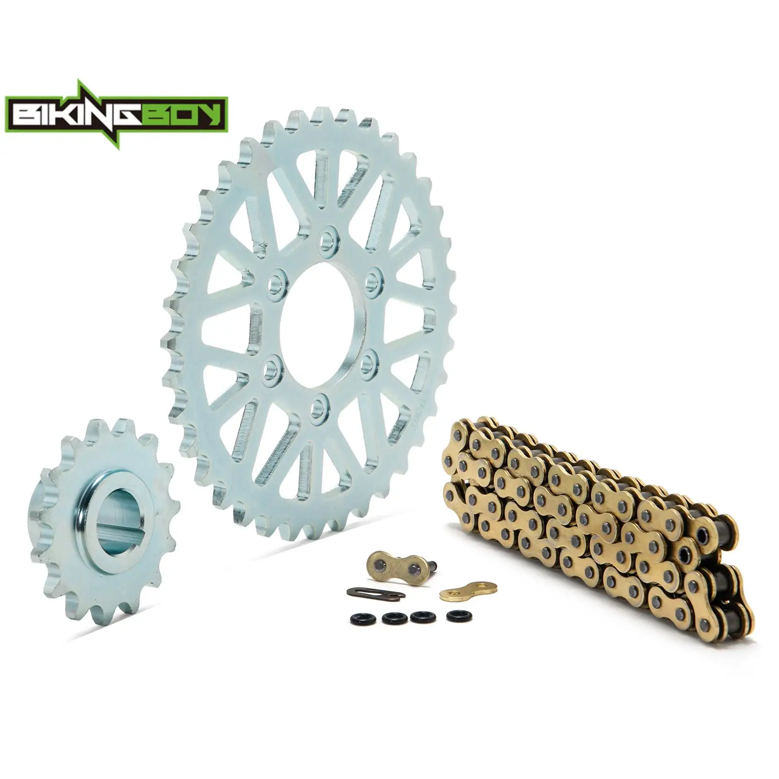 BIKINGBOY For Sur-ron Ultra Bee Surron UB 420 Chian 48 Links + Front 15T / Rear 36T Sprocket Electric Dirt Bike Motocross MX