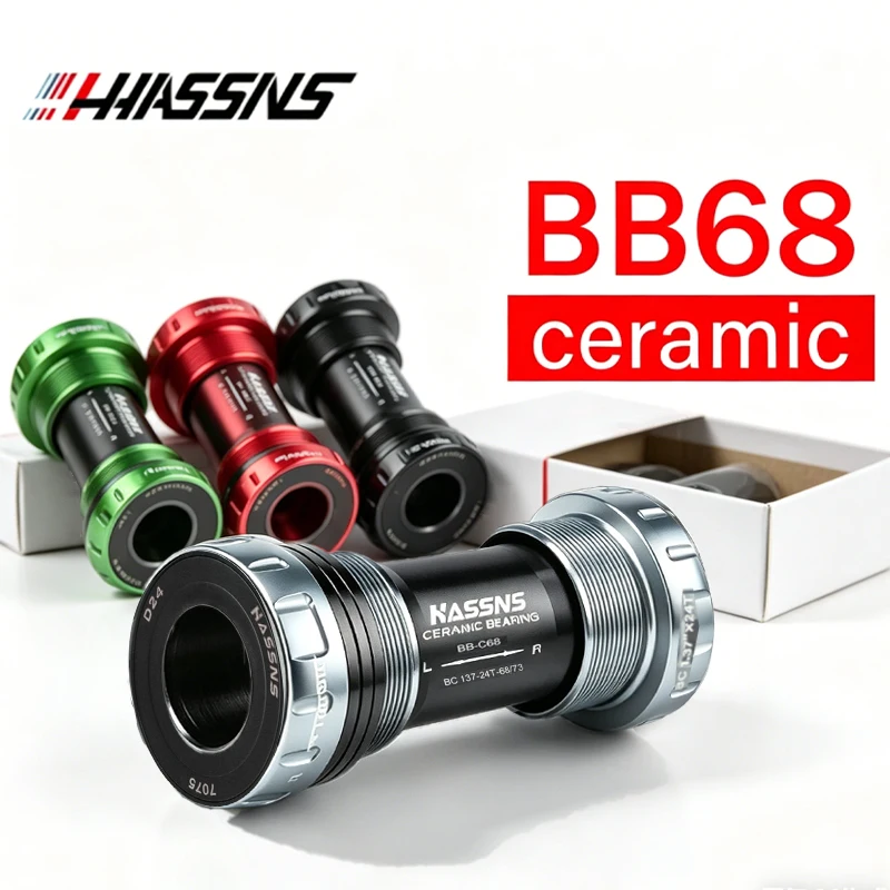 

BB68 Ceramic Bottom Bracket 24mm BSA Threaded Bicycle BB 68 mm 73mm for Hollowtech II MTB Road Bike