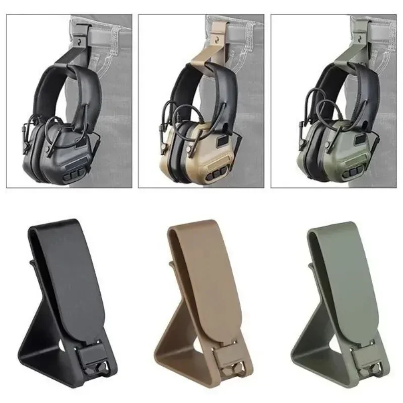 

Tactical Headset Hang Buckle Hook Clip Clamp for belt MOLLE Girdle Quick release Mobile Phone Holder