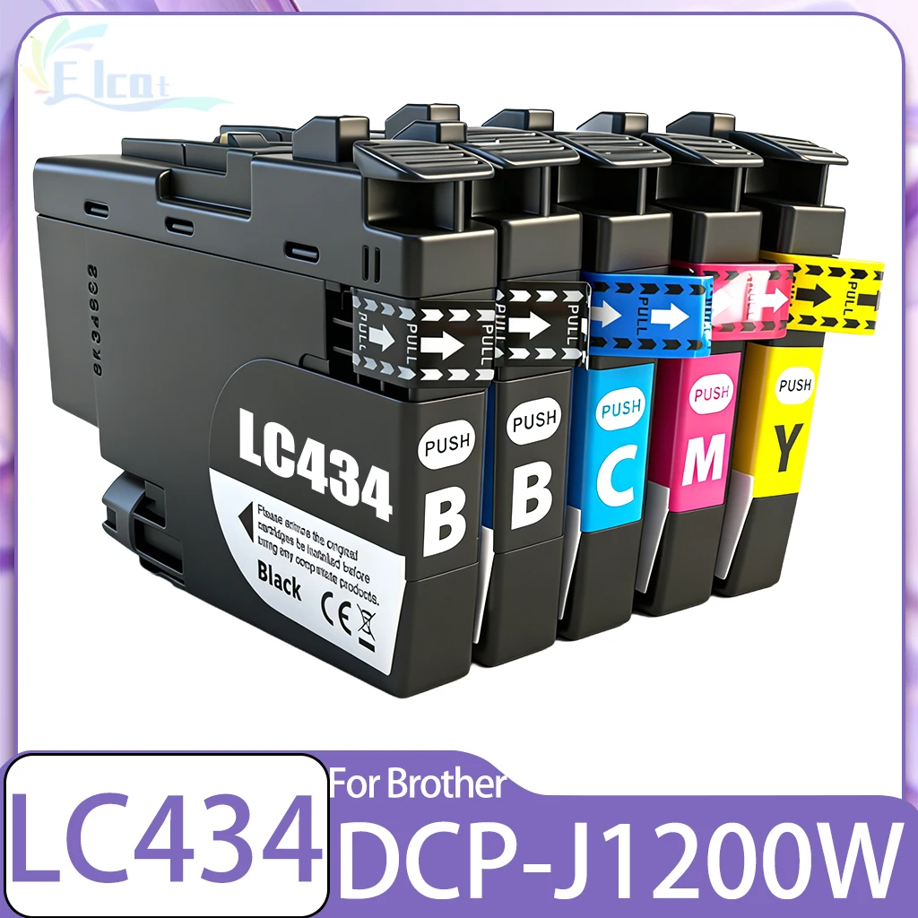 

Чернильный картридж LC434 LC 434 LC434XL 434, совместимый с принтером Brother DCP-1200W DCP1200W