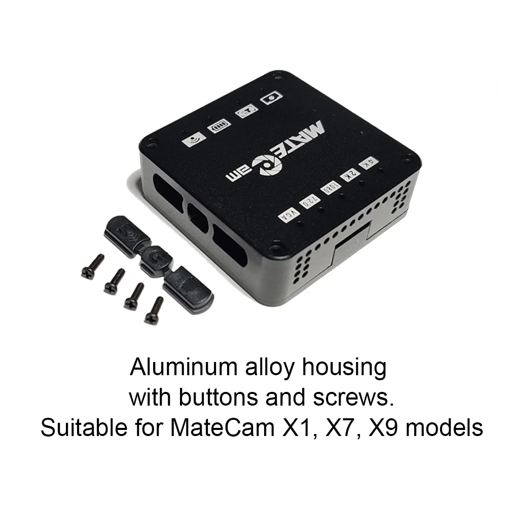 Matecam Black Aluminum Alloy Housing Suitable For X1/X7/X8/X9/X9 5G Camera Modules