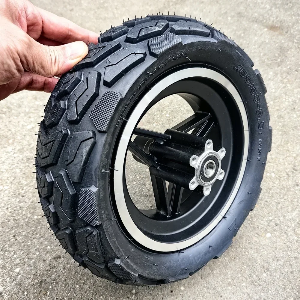 

Electric Scooter Front Full Wheel 100/50-6.5 Vacuum Off-road Pneumatic Tire Assembly Scooters Tyre Replace Accessories