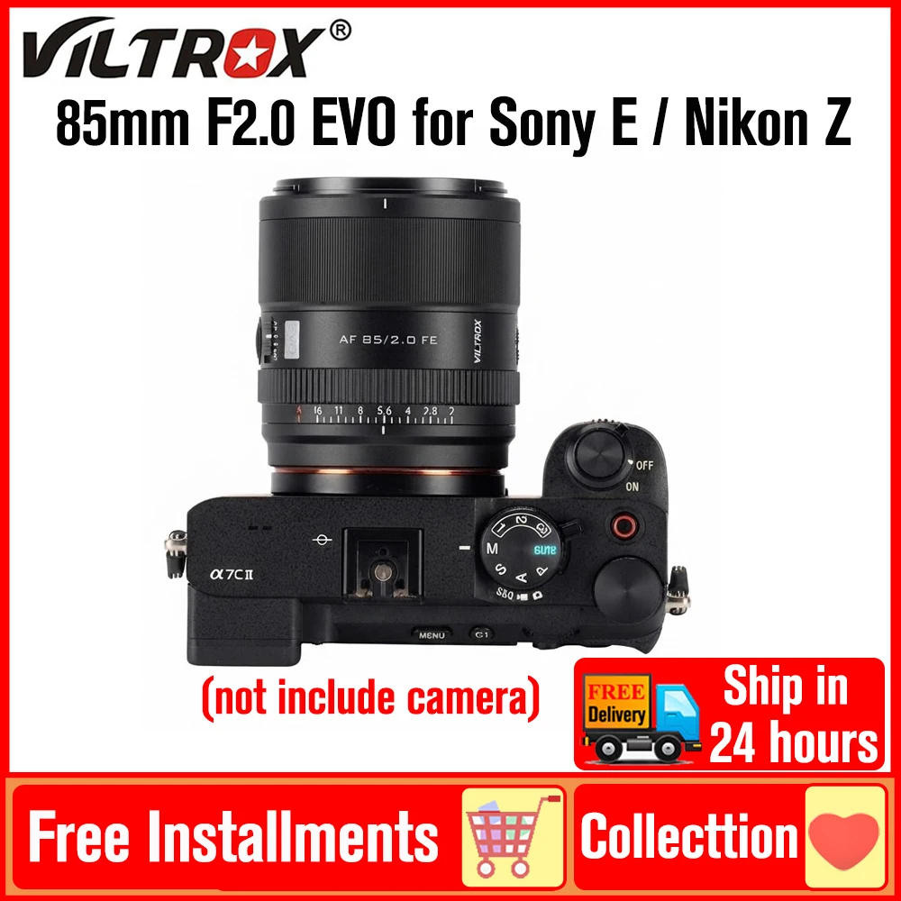 Viltrox 85mm F2.0 EVO AF Full Frame Camera Lens for Nikon Z Mount Z8 Z9 Sony E A7M4 A7C ZV-E1 FX3 A9III A7 III A6600 ZV-E10 A7M5
