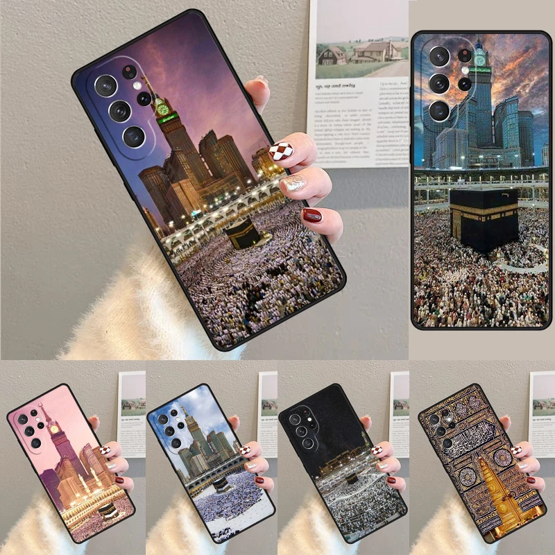 Islamische Muslimische Pilger in Mekka Silikon-Handyhülle für Samsung Galaxy Note 10 Pro S26 S25 S24 S23 S22 S21 Plus Ultra Cover