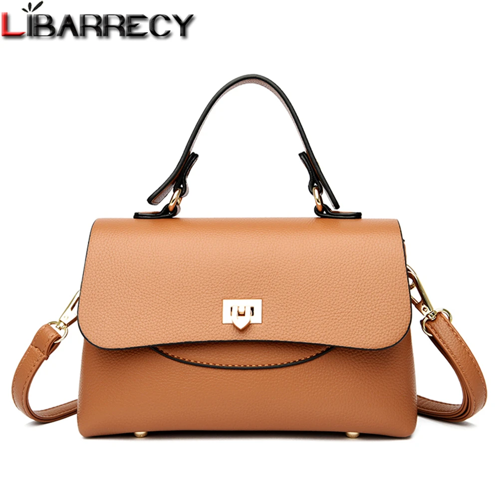 Solid Color Design Multifunctional Ladies Handbag Luxury Designer High Quality Leather Fashion Women Shoulder Messenger Bags Sac