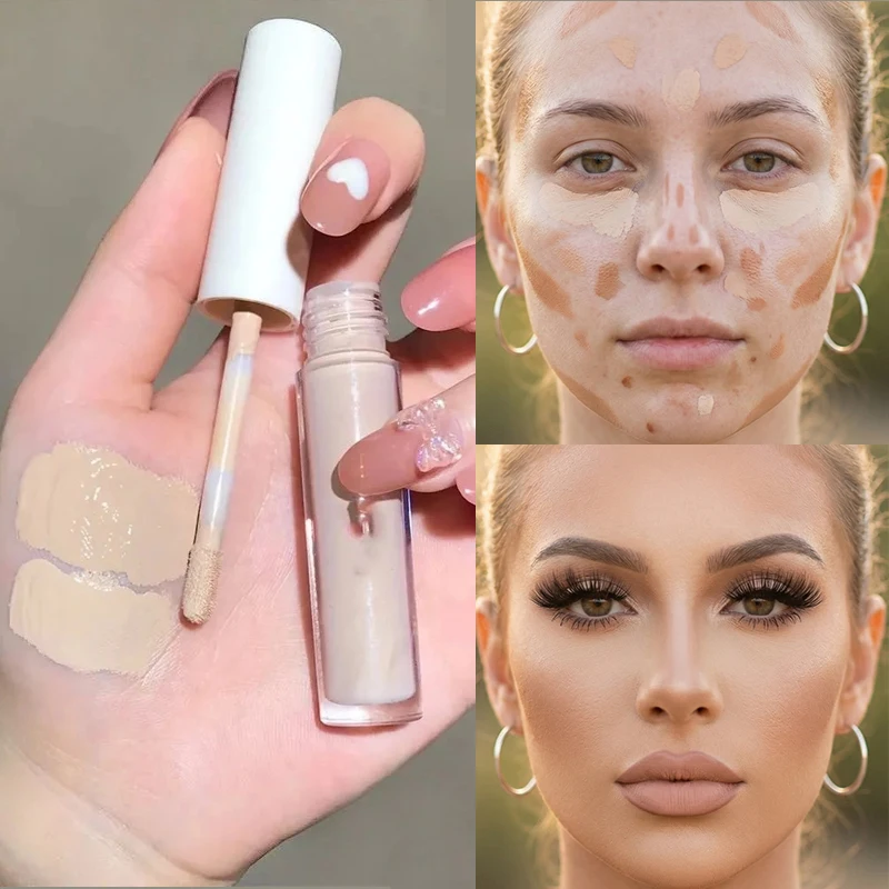 Waterproof Liquid Concealer Moisturizing Long Lasting Contouring Concealer Cream Cover Acne Dark Circles Foundation Face Makeup