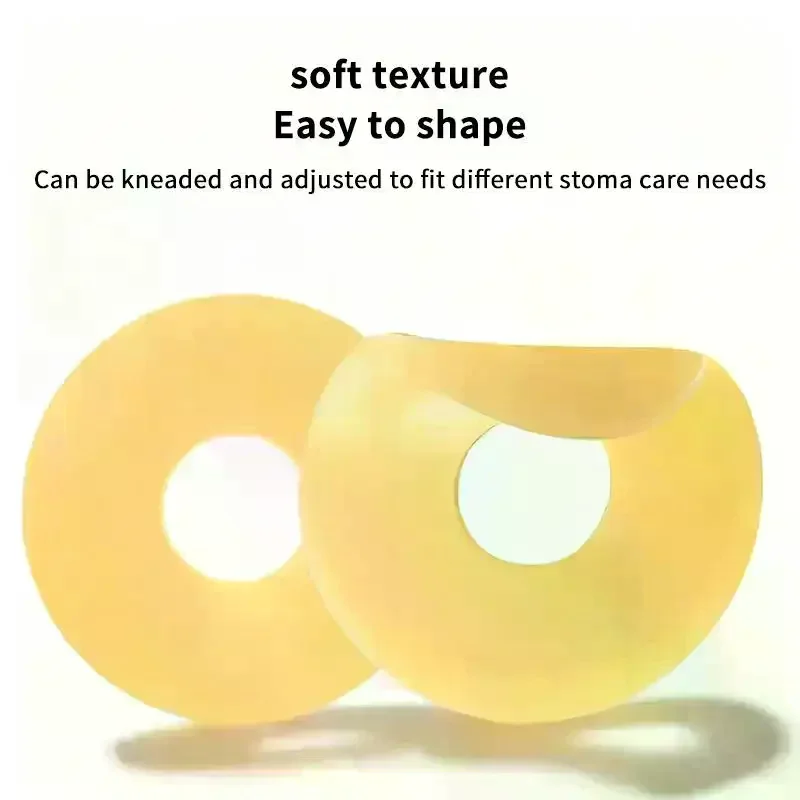 10Pcs/box Moldable Stoma Barrier Ring Ostomy Leak Proof Ring For One Piece Two Piece Colostomy Bag Stoma Skin Care