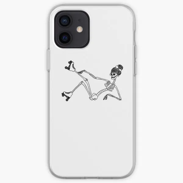 Roller Skating Skeleton Iphone Tough Cas  Phone Case Customizable for iPhone 6 6S 7 8 Plus X XS XR Max 11 12 13 14 Pro Max Mini