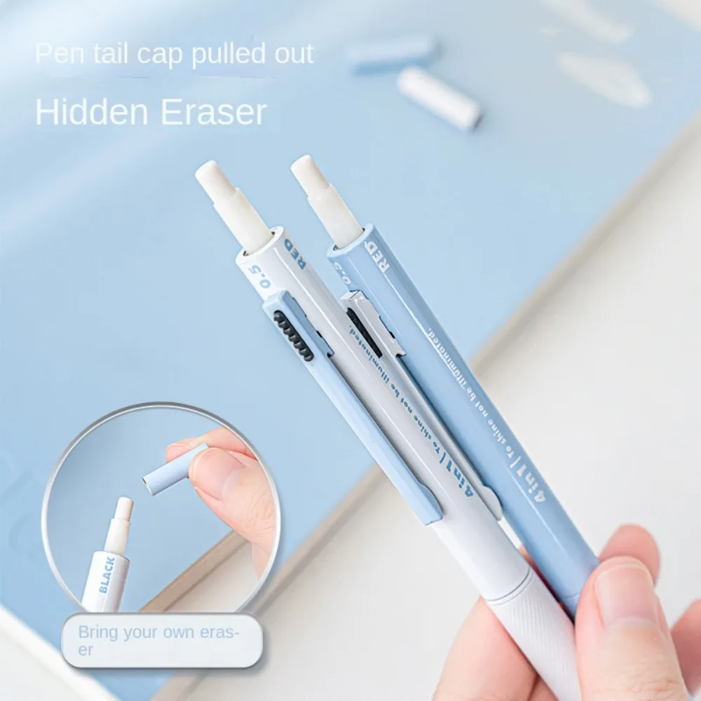 

Multifunctional Four in One Ballpoint Pen 0.5mm Lead Core Stationery Four-color Gravity Pen Pencil Creative