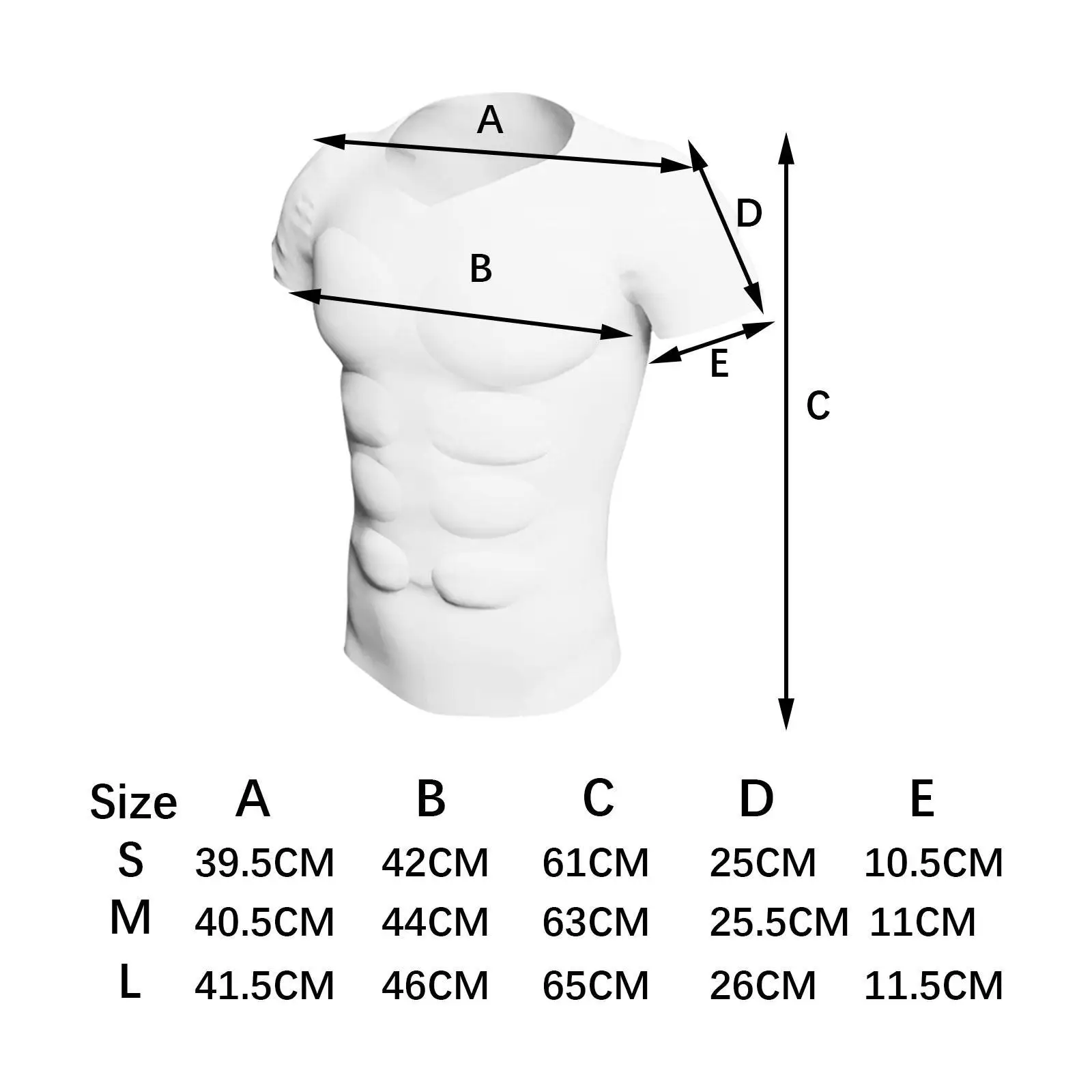 Padded Muscle Shirt Nylon Fake Chest Shaper Bodybuilder Simulation Costume for Men Halloween Party Stage Clothes