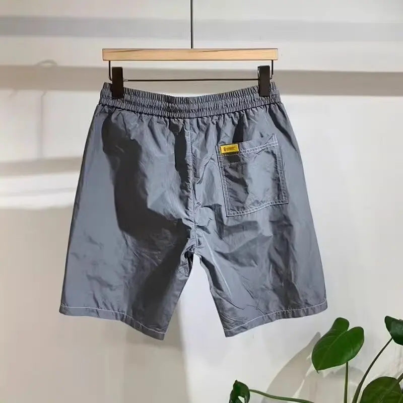 2024 Men\'s Sports Shorts Summer Graphic Sweatpants High Street Fashion Green Shorts High Quality Beach Quick Drying Shorts New