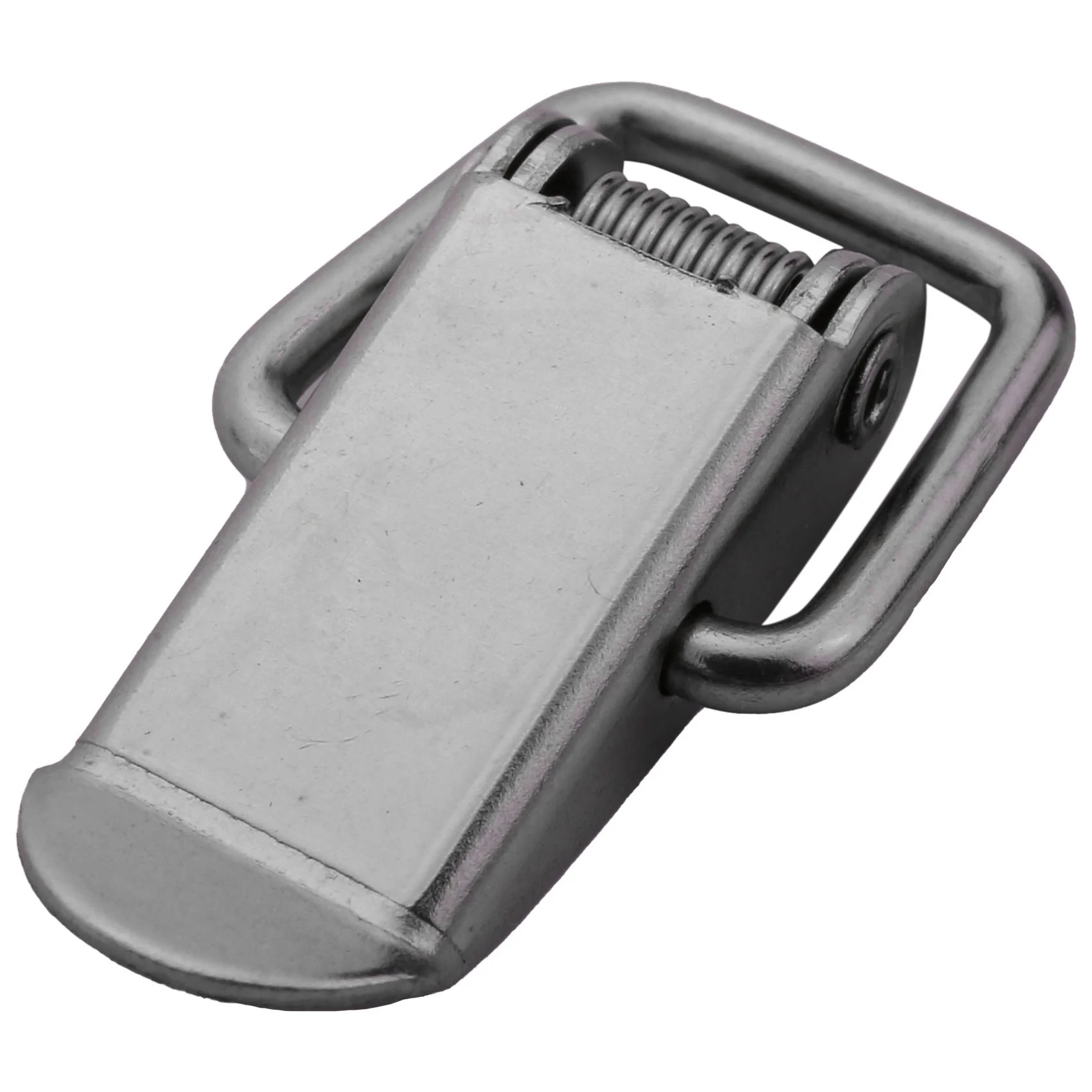 AB42-60Pcs Cabinet Spring Loaded Iron Straight Loop Toggle Latch 45Mm Length