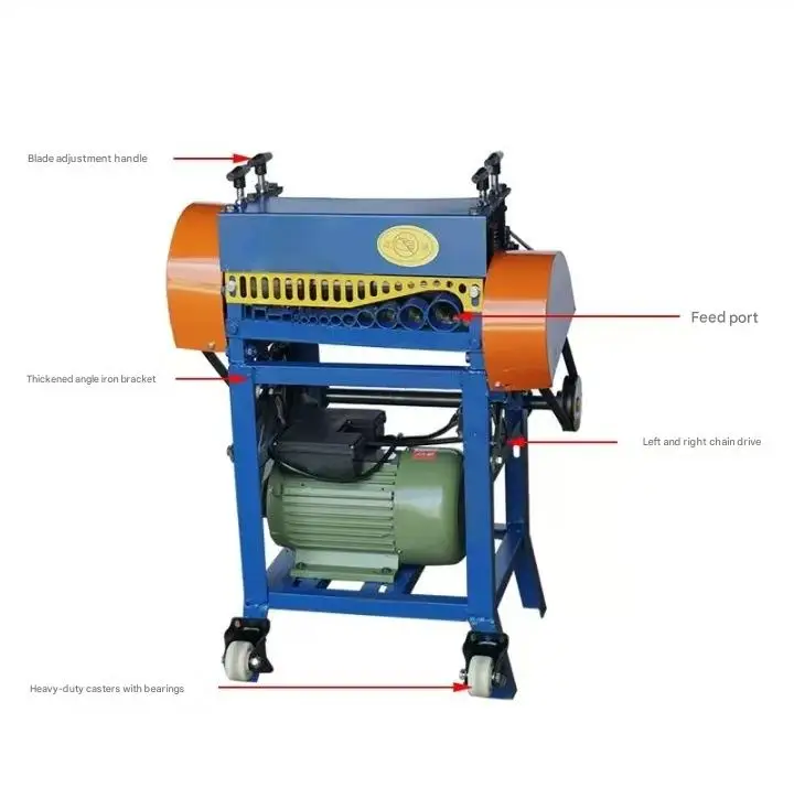 Small Electric Wire Stripping Machine for Scrap Copper Wire Fully Automatic Wire Pulling Machine for Scrap Electrical Wires