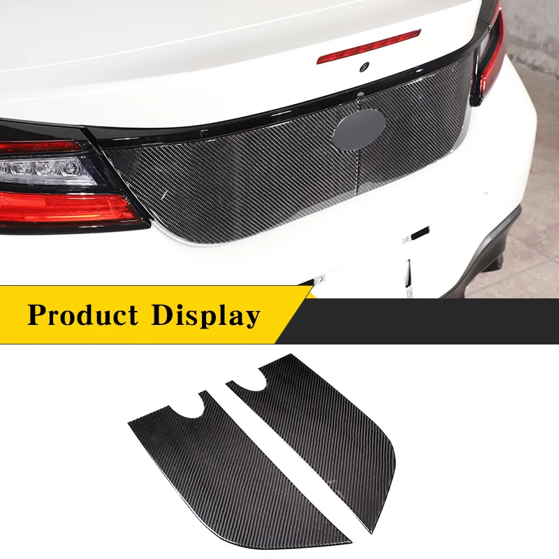 

For New Subaru BRZ 2022 Car Trunk Logo Large Panel Anti Scratch Protection Cover Soft True Carbon Fiber Trim Car Accessories